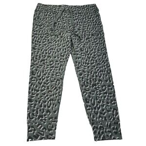 Aerie Offline Green Leopard Animal Print Stretch Joggers Women's Size‎ XXL